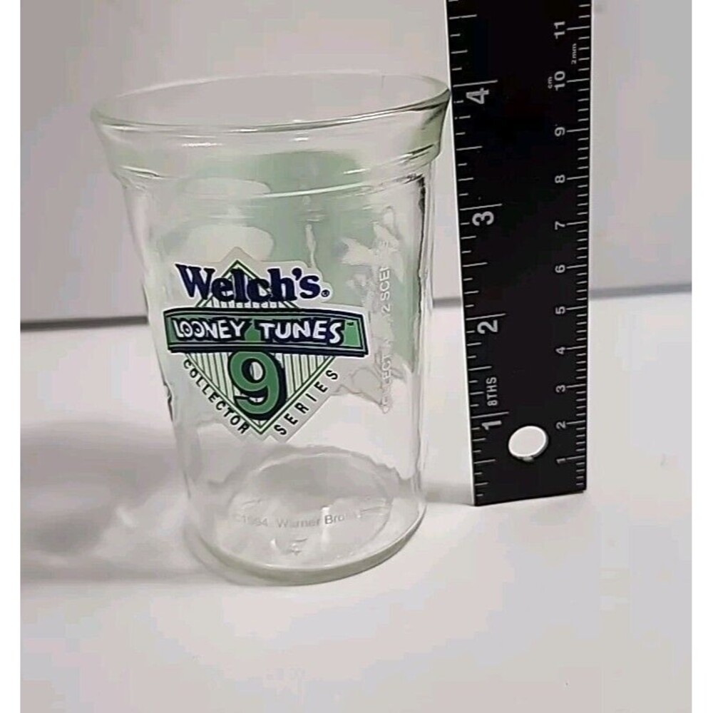 1994 Warner Brothers Looney Tunes Green Jelly Jar Speedy Gonzales 4" Glass - Picture 8 of 10